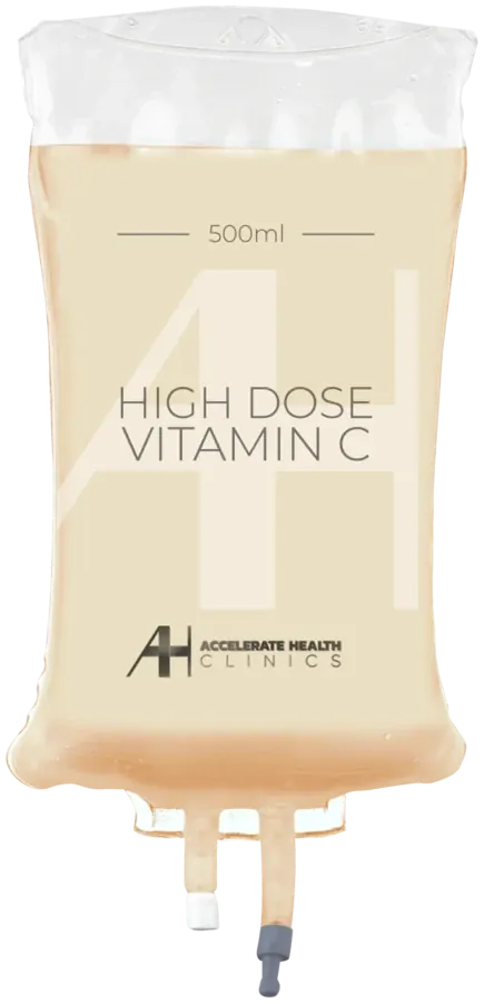 An AH Clinics High Dose Vitamin C IV bag