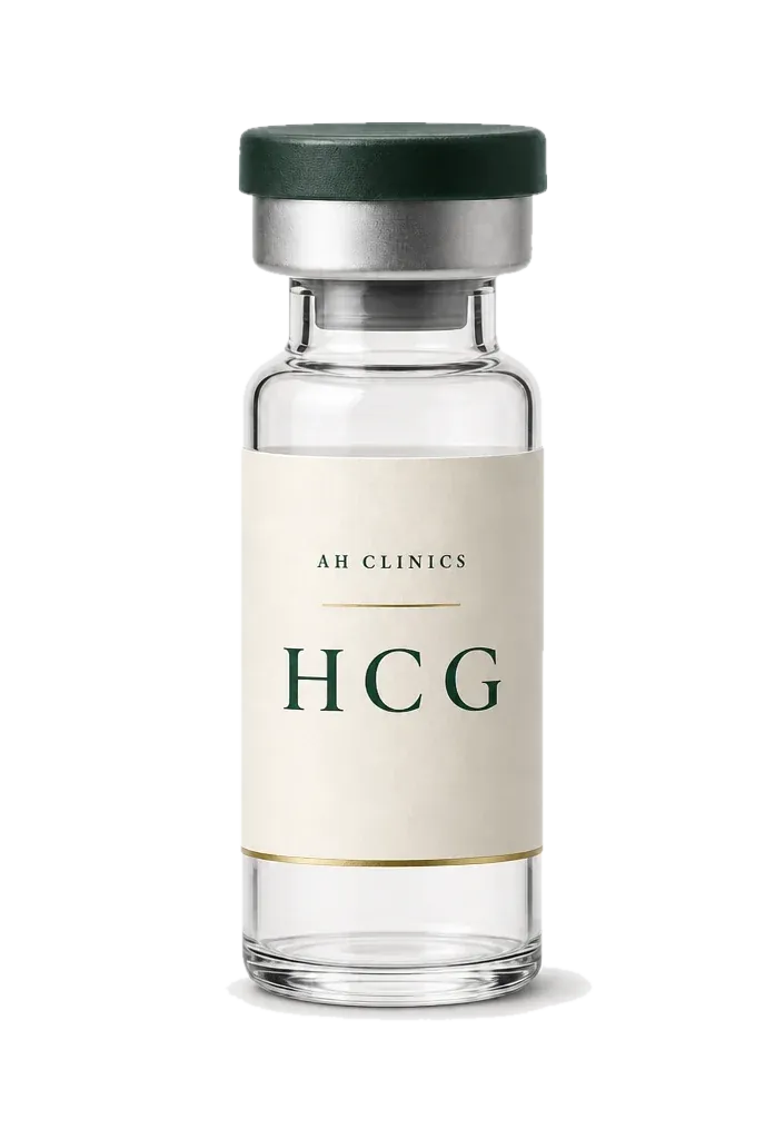 An AH Clinics HCG (1,000 IU) vial