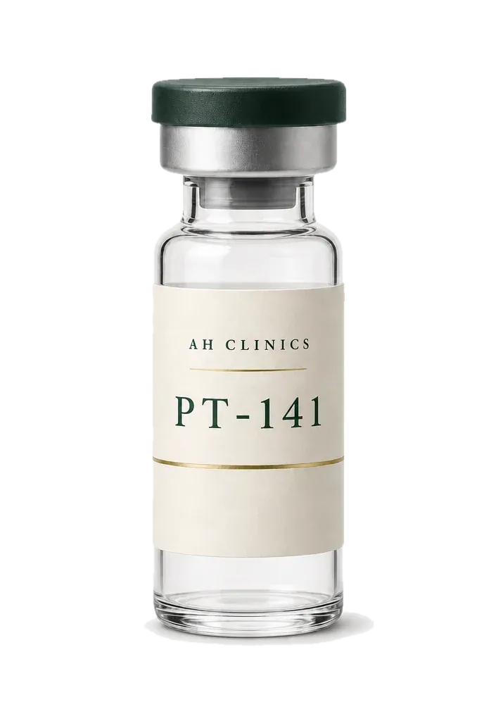An AH Clinics PT-141 vial