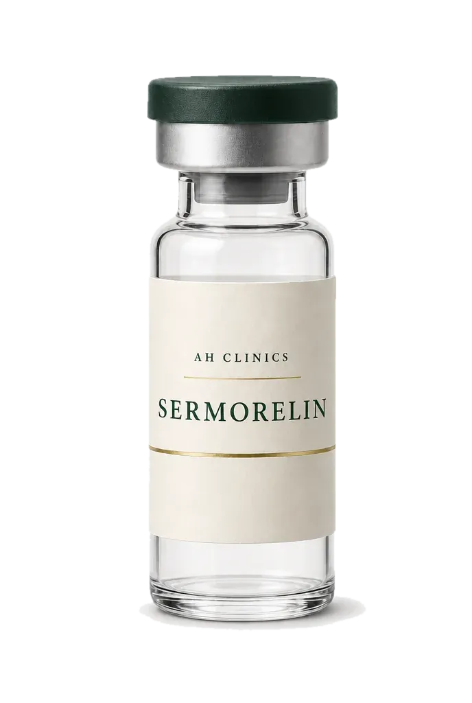 An AH Clinics Sermorelin vial